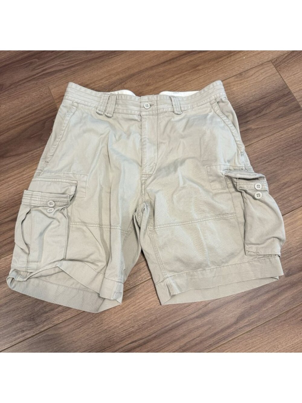 Polo Ralph Lauren Cargo Shorts Light Khaki Mens 36 Vintage Y2k 90s